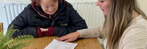 Local resident taking part in a Money Management workshops at the Colne Open Door Centre, funded by Marsden Building Society