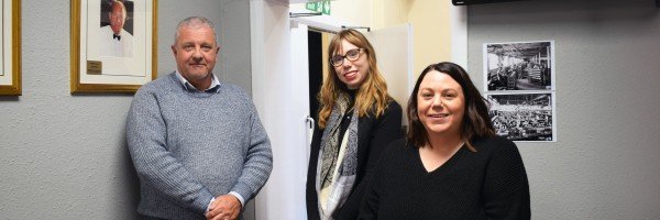 Peter Dunn (ABD Centre), Hayley Duckworth (Marsden BS) and Michaela Kenny (CFfL)