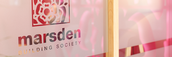 Marsden Building Society Logo Window Banner