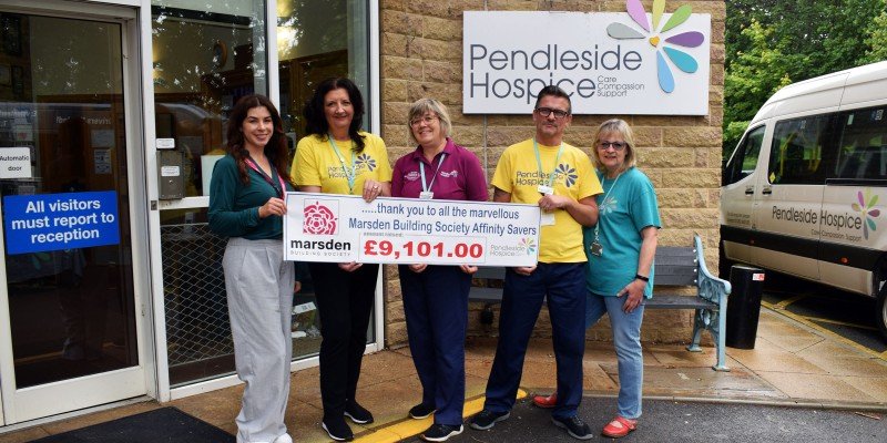 Pendleside Hospice and Marsden colleagues celebrate raising £9k through Affinity Savings